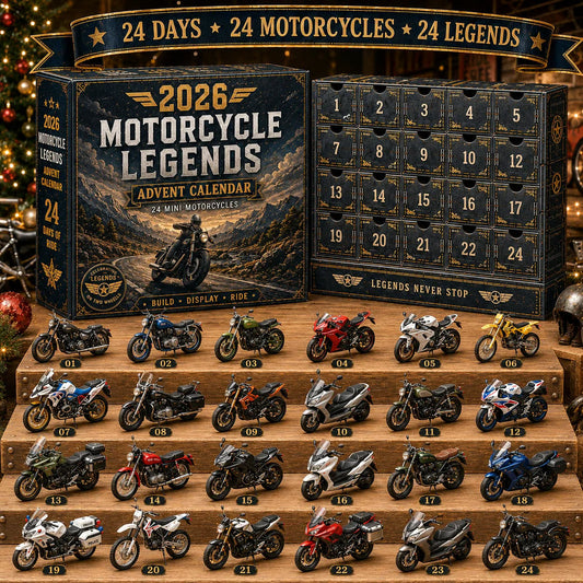 Kinder-Adventskalender mit Motorrädern 2026 — 24 Motorräder