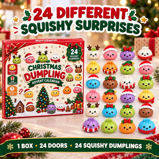 Kinder-Adventskalender mit Teigtaschen-Knütschies — 24 Anti-Stress-Mochis